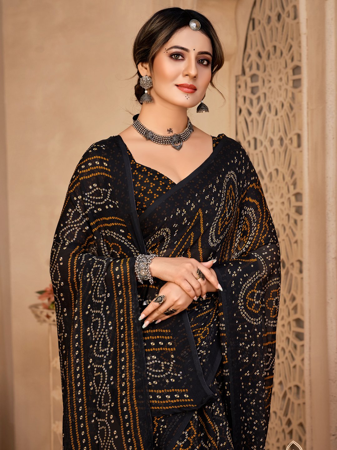 partywear designer saree for festive occasions