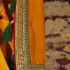Radiant Yellow Vichitra Silk Designer Saree - Image 4
