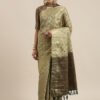 Timeless Olive Banarasi Silk Saree