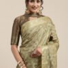 Timeless Olive Banarasi Silk Saree - Image 4