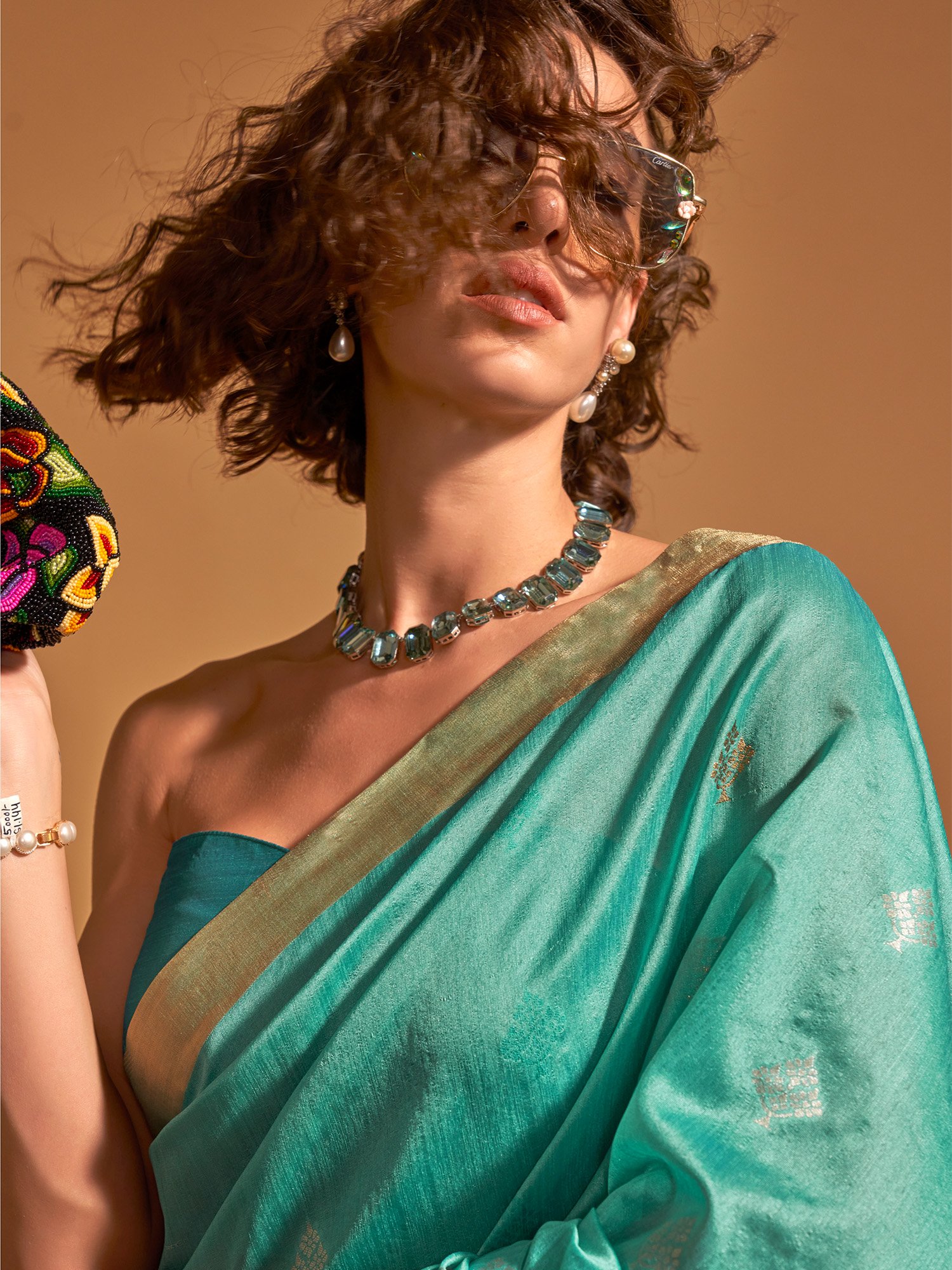Light Blue Silk Saree