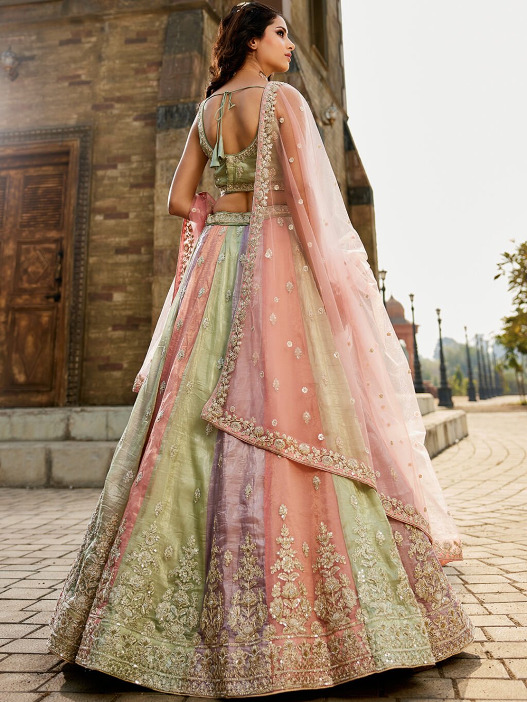 Multi Luxe Designer SemiStitched Lehenga Choli - Image 4