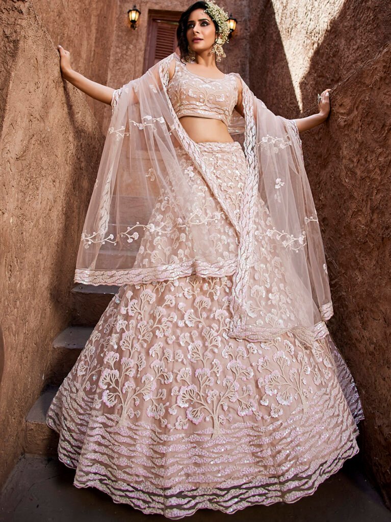 Nude Luxe Designer SemiStitched Lehenga Choli product image