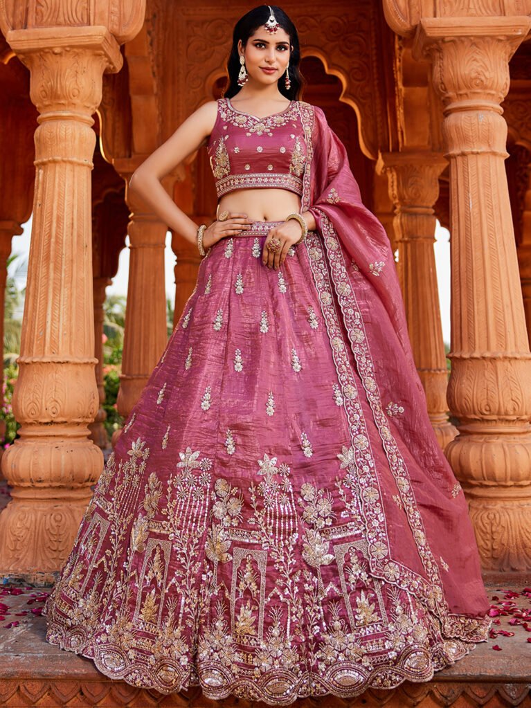 Pink Luxe Designer SemiStitched Lehenga Choli product image