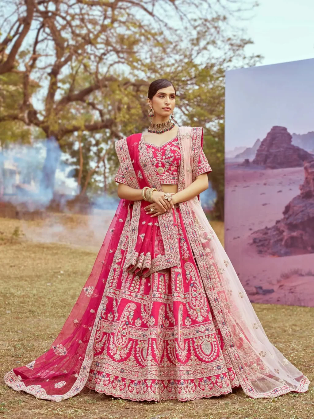 Pink Pure Luxe Designer SemiStitched Lehenga Choli