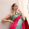 Pink Pure Soft Silk Saree - Image 2
