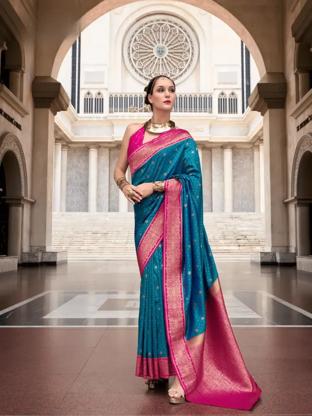 Blue Blue Pure Saree for Women - Designer Traditional Saree