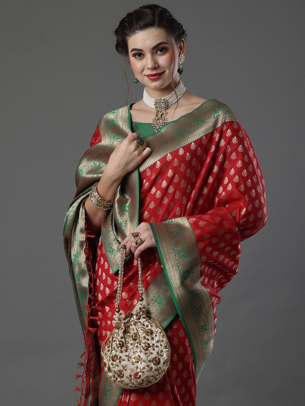 Timeless Red Kanjeevaram Silk Saree - Sarees