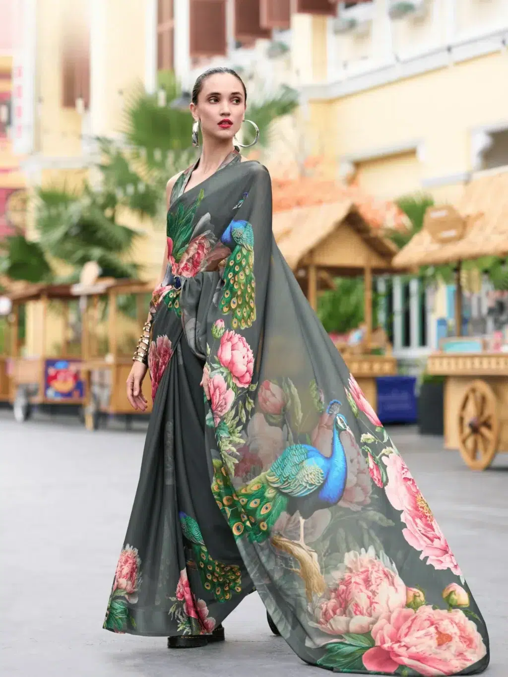 Green Green Pure Saree for Women - Designer Traditional Saree
