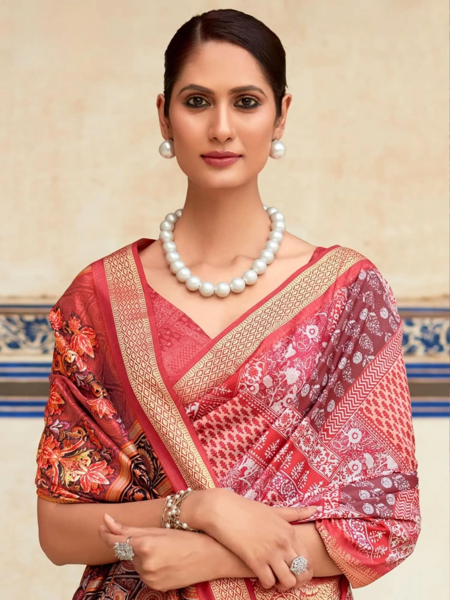 Pink Dola Handloom Silk Saree