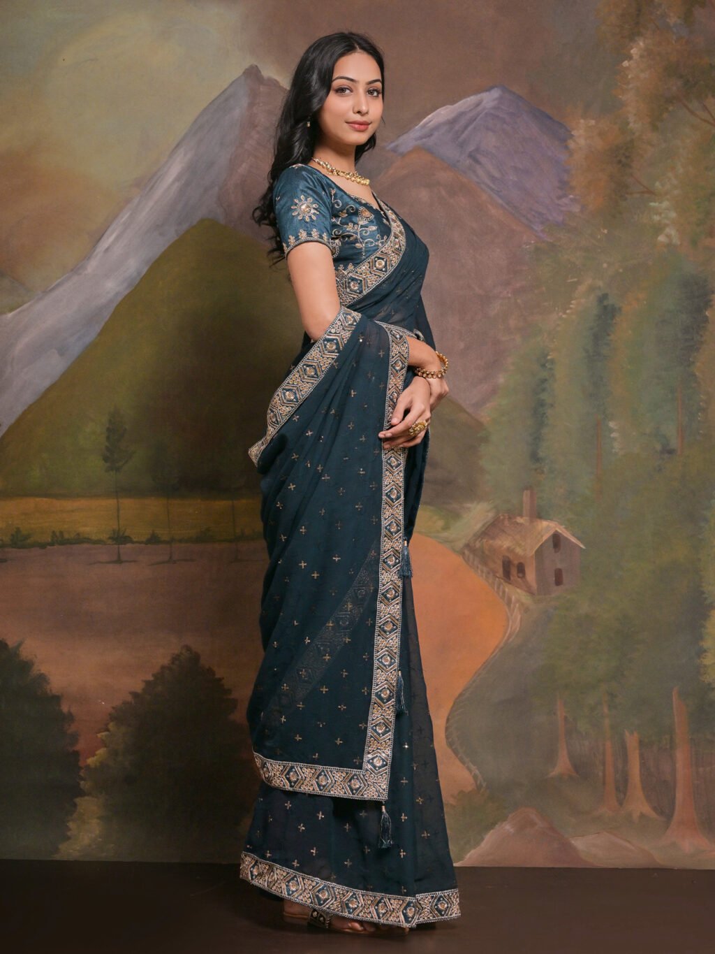 Blue Sarees