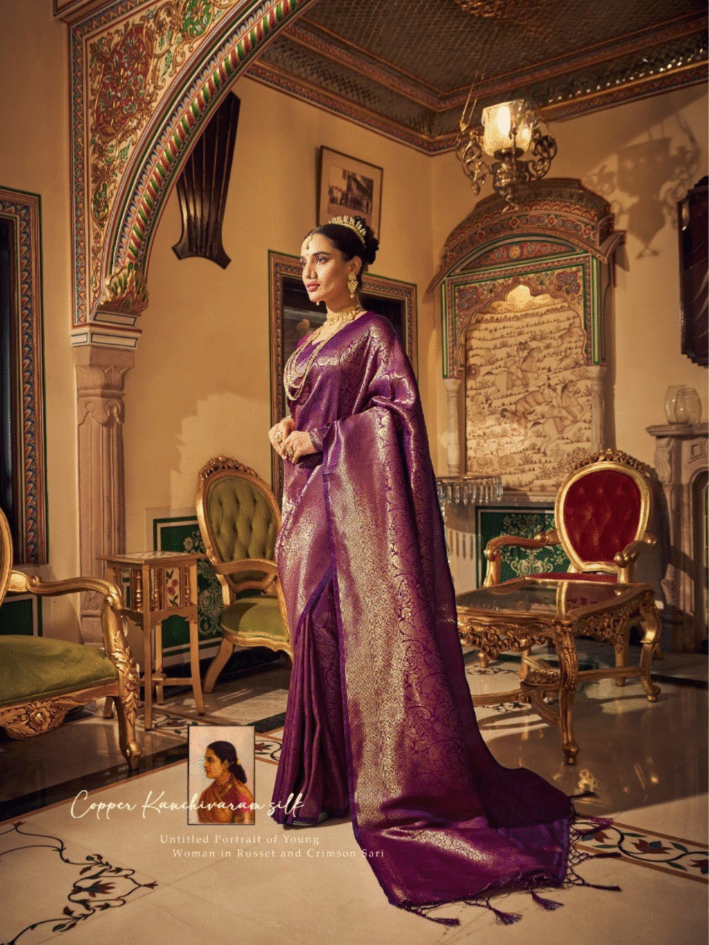 Purple Soft Handloom Saree for Women - Designer Traditional Saree
