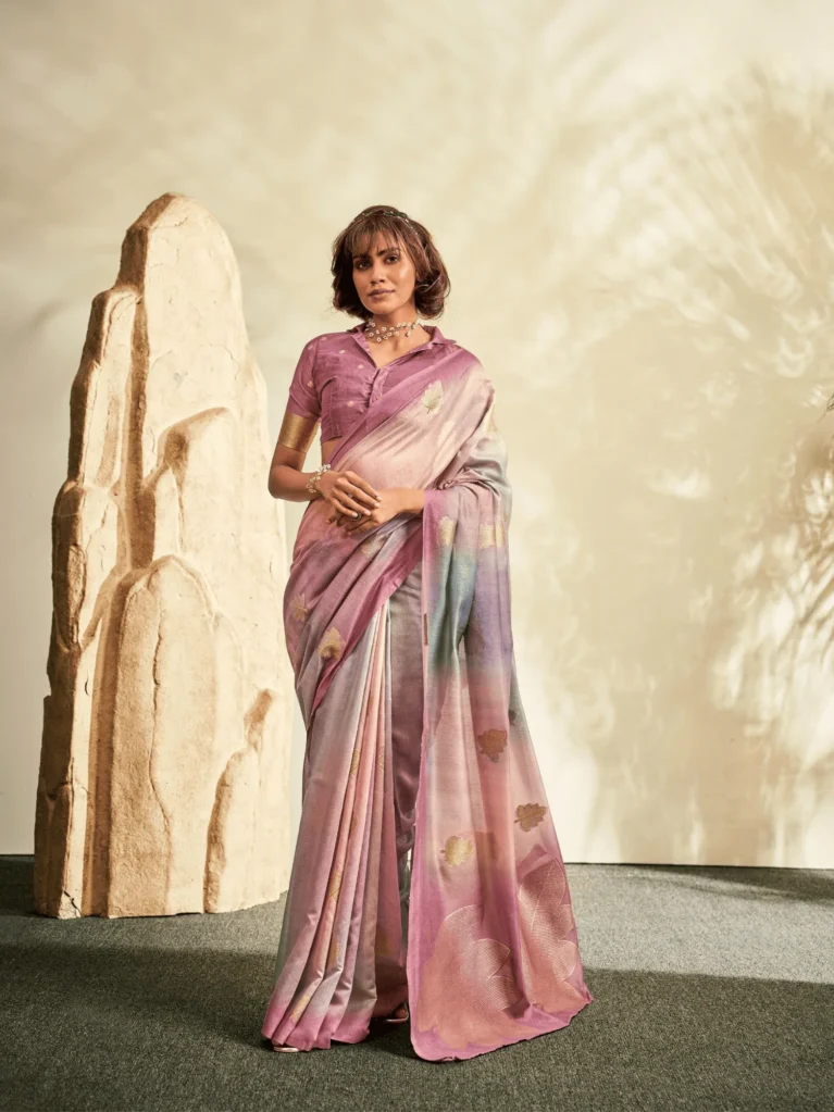 Purple Soft Handloom Saree for Women - Designer Traditional Saree