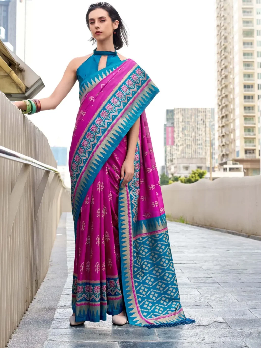 Pink Soft Silk Saree for Women - Designer Traditional Saree