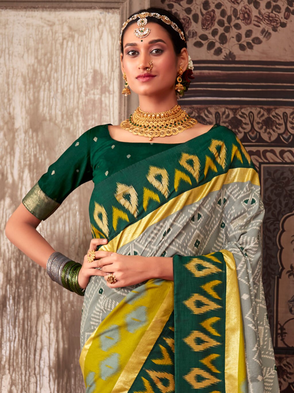 Grey Sarees available for online shopping