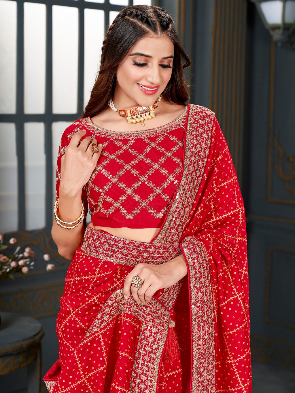 Red Sarees available for online shopping