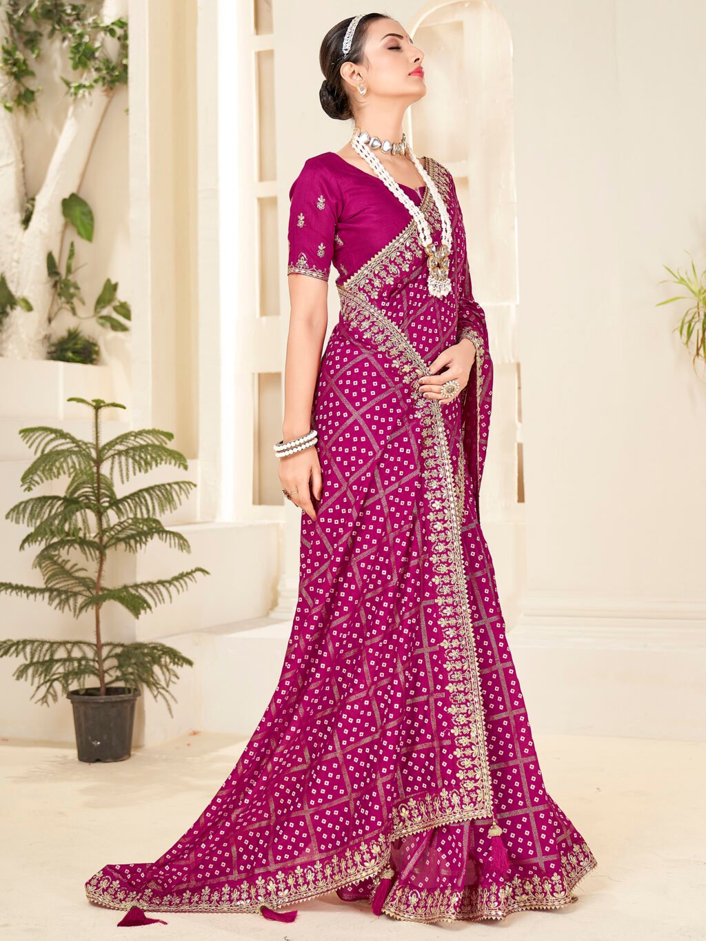 Pink Sarees available for online shopping