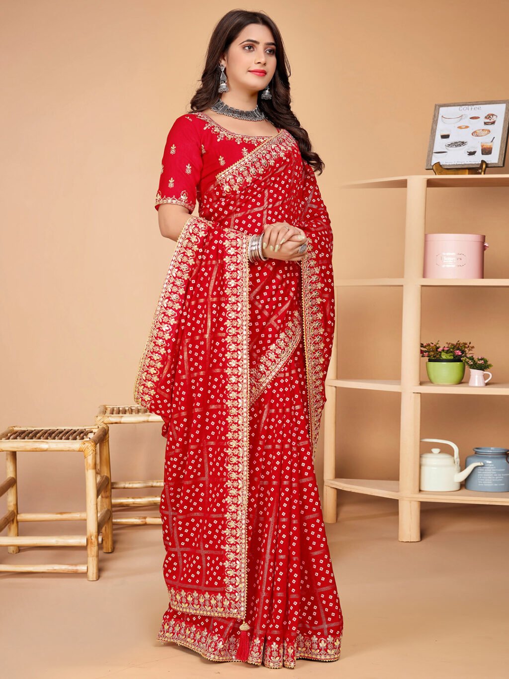 Red Sarees available for online shopping