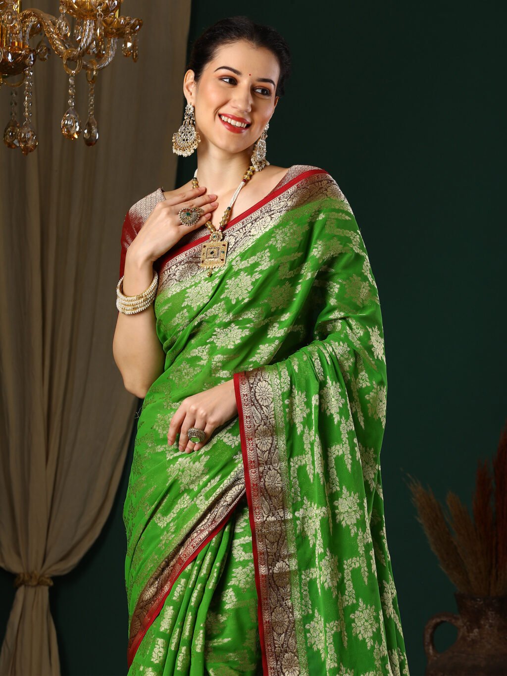 Green Sarees