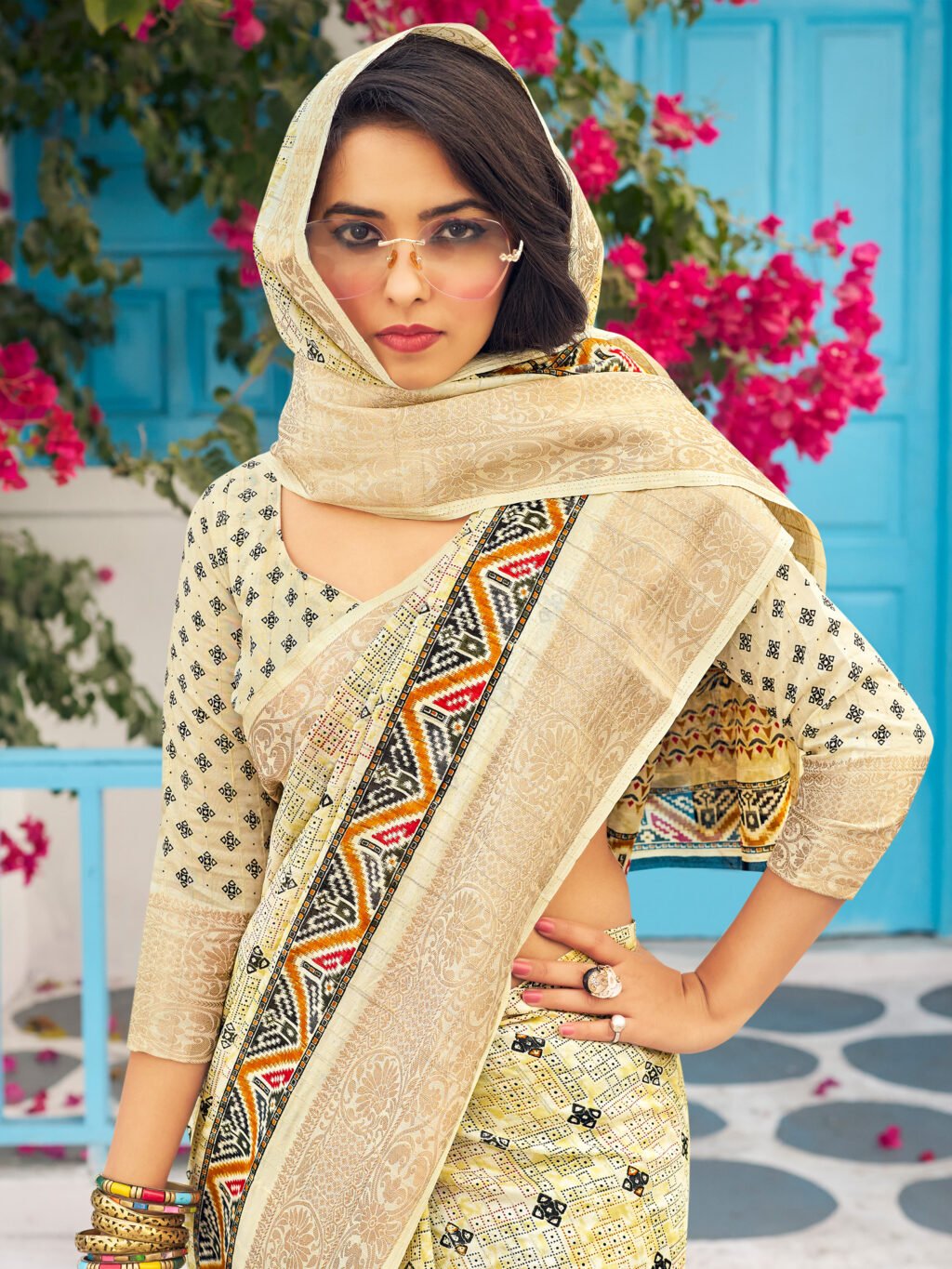 Printed Saree