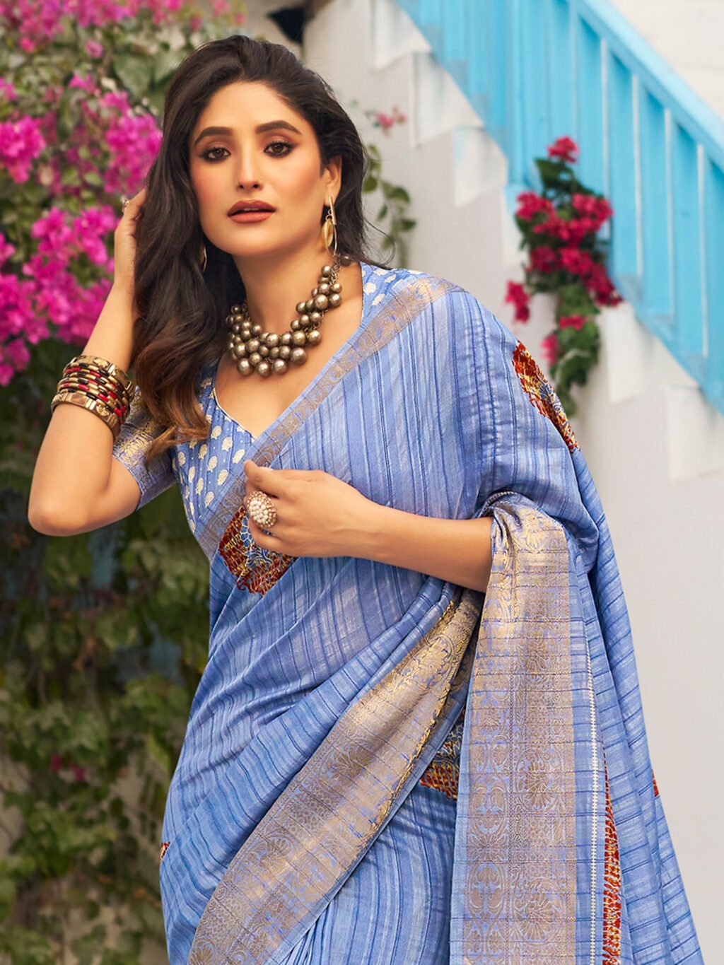 Blue Sarees available for online shopping