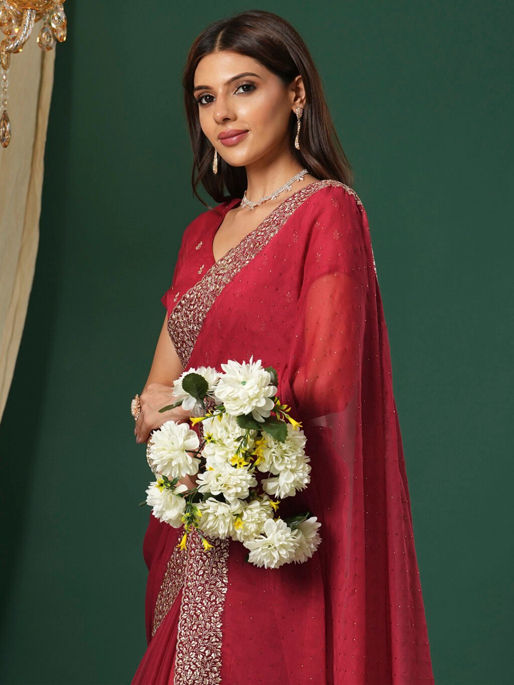 Red Sarees available for online shopping