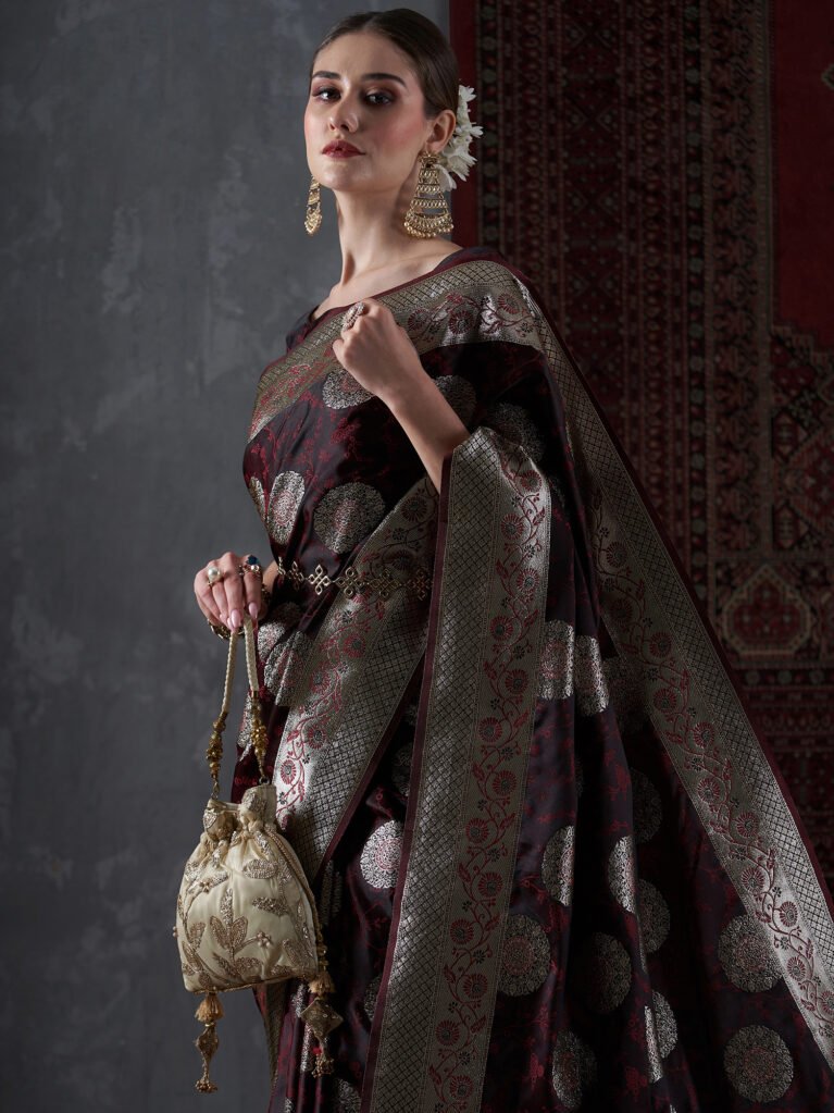 Exquisite Maroon Kanjeevaram Silk Saree - Sarees