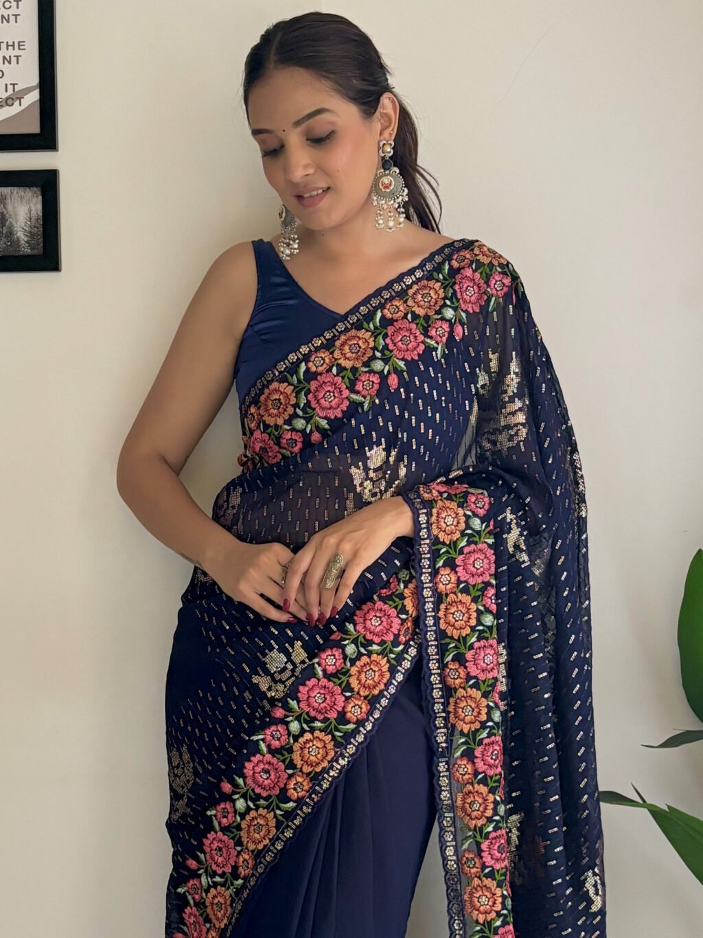 Blue Sarees available for online shopping