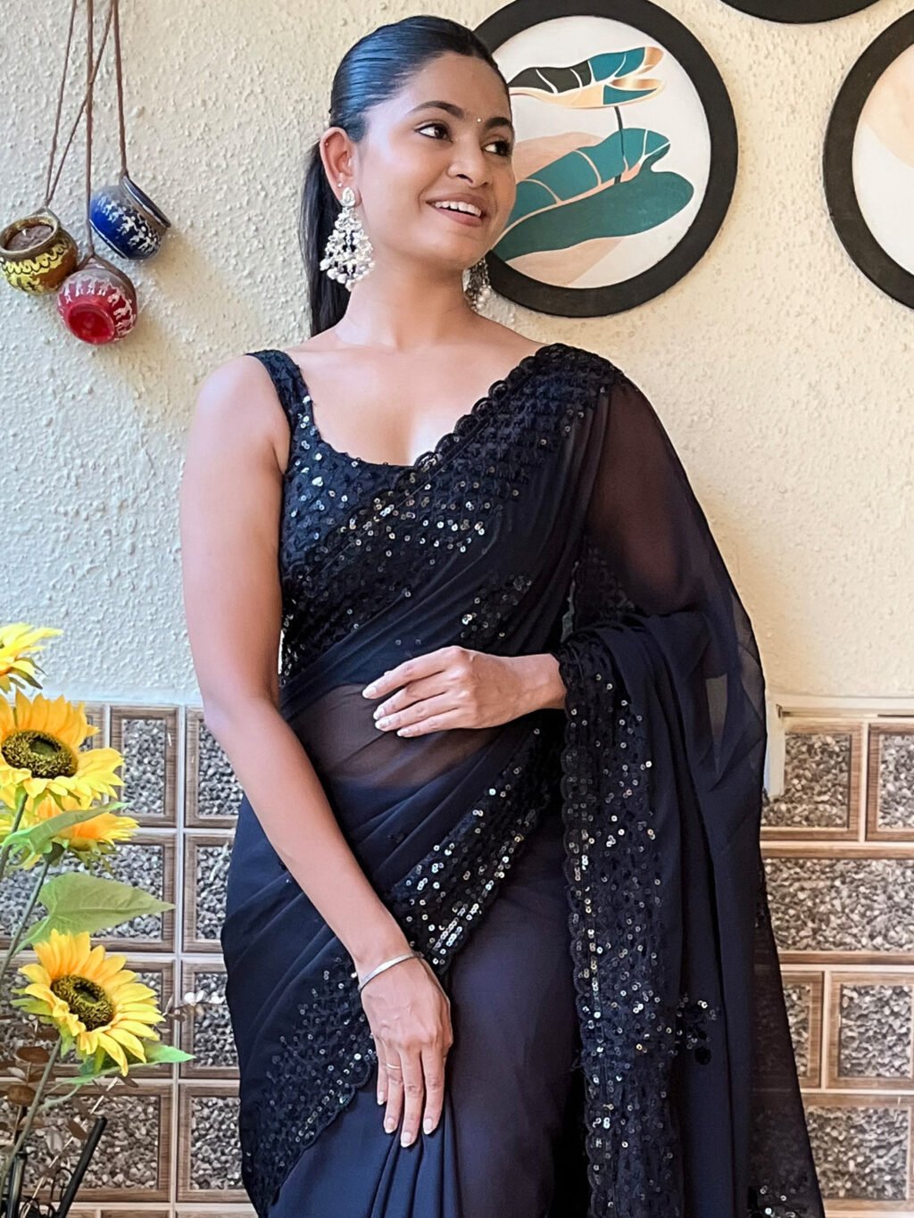Black Sarees