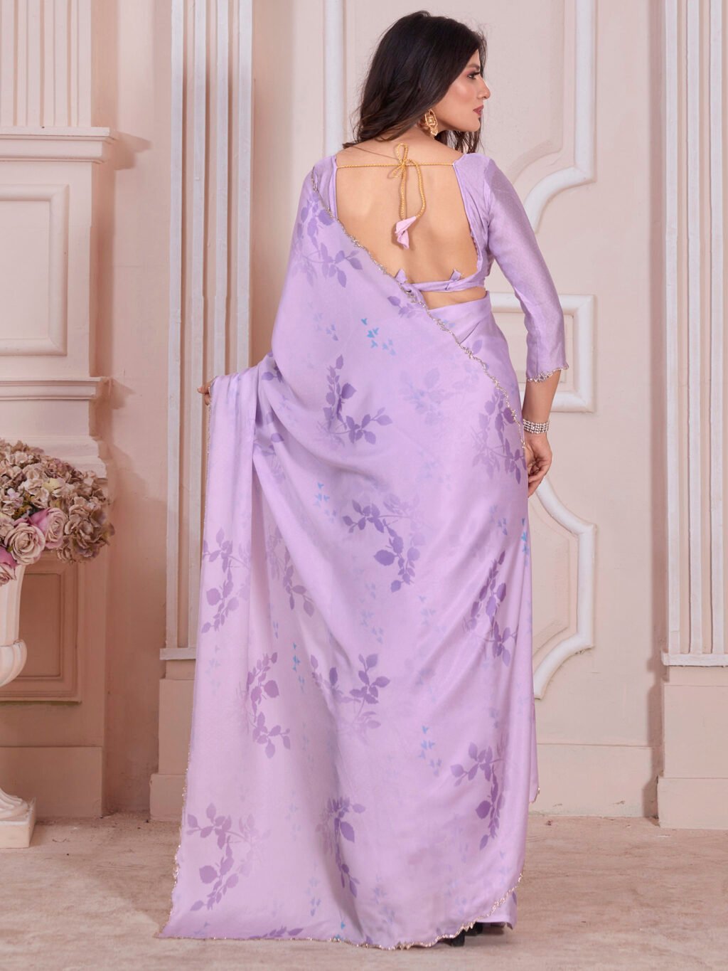 showcasing the beauty and craftsmanship of Party Wear Saree.