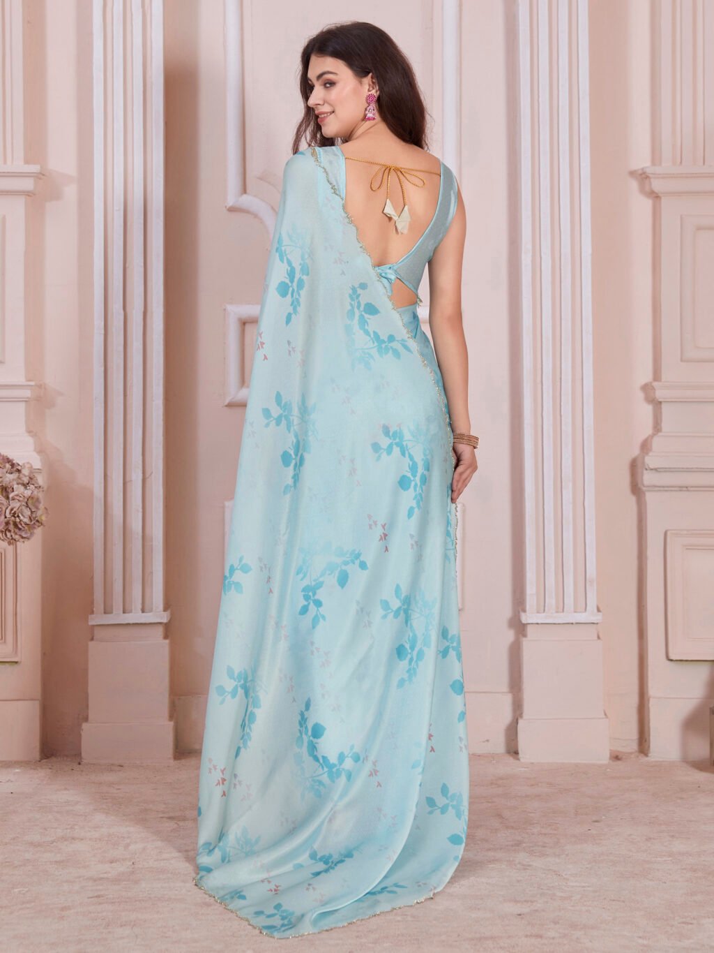 showcasing the beauty and craftsmanship of Silk Saree.