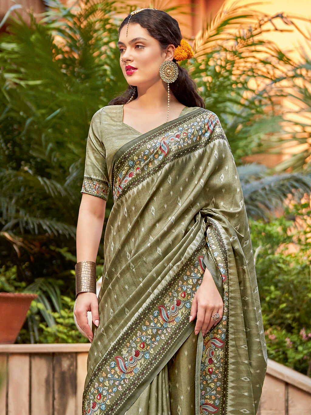 Green Sarees