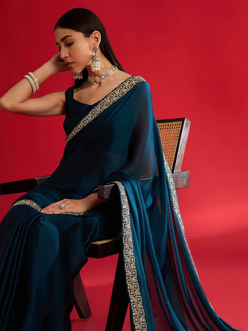Blue Sarees available for online shopping