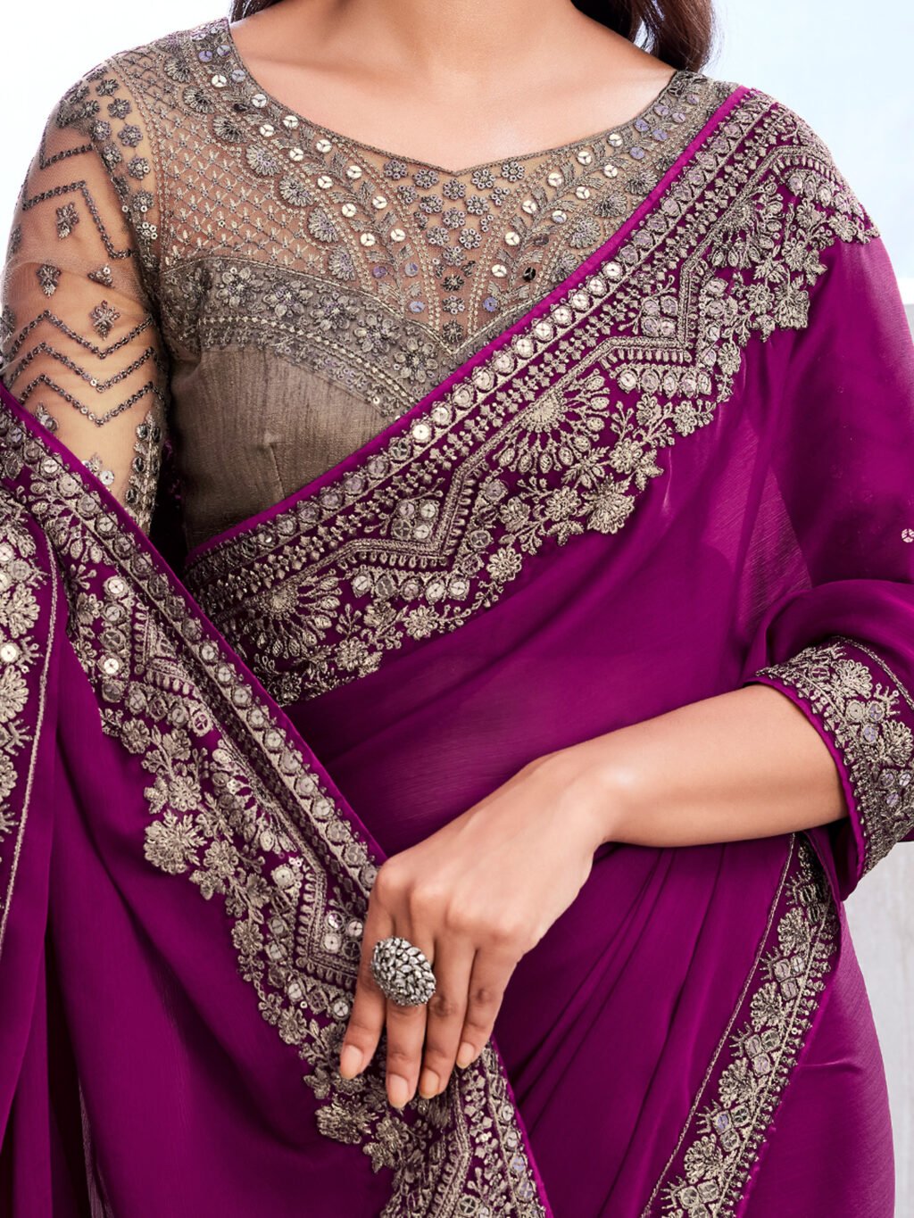 Purple Sarees