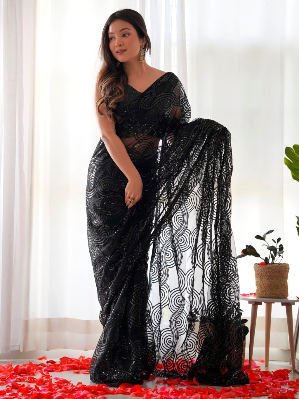 Black Sarees