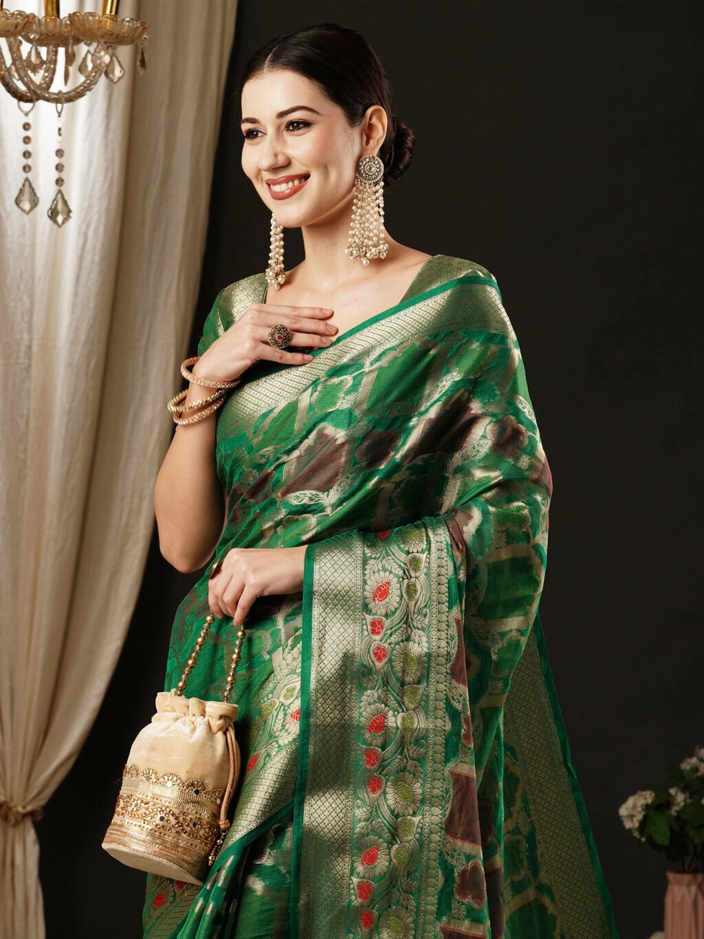 Green Sarees