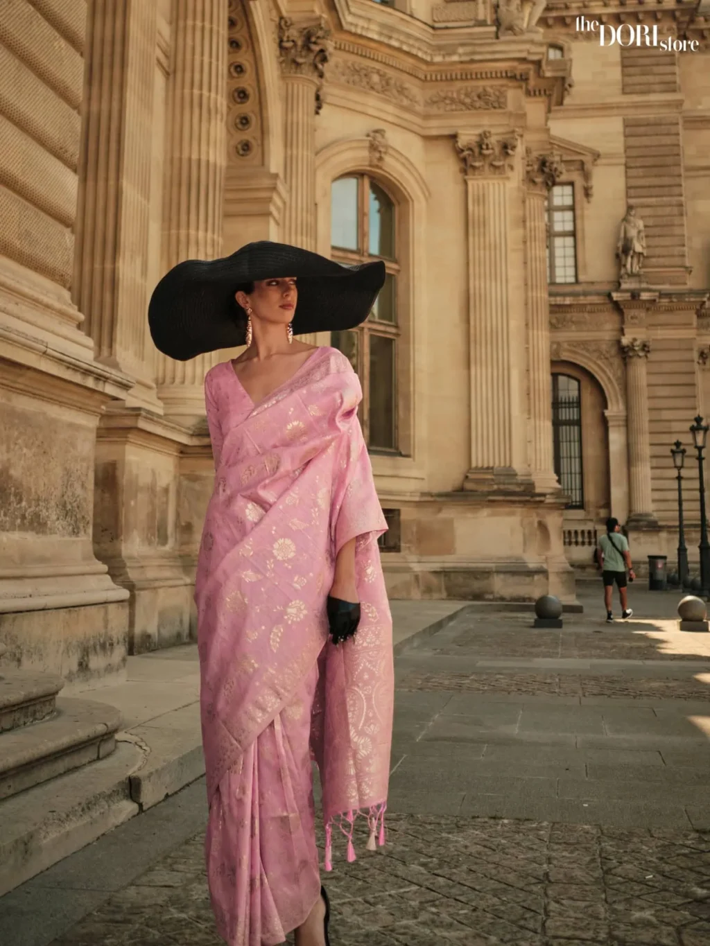 Blush Pink Festive Handloom Banarasi Silk Saree - party wear saree