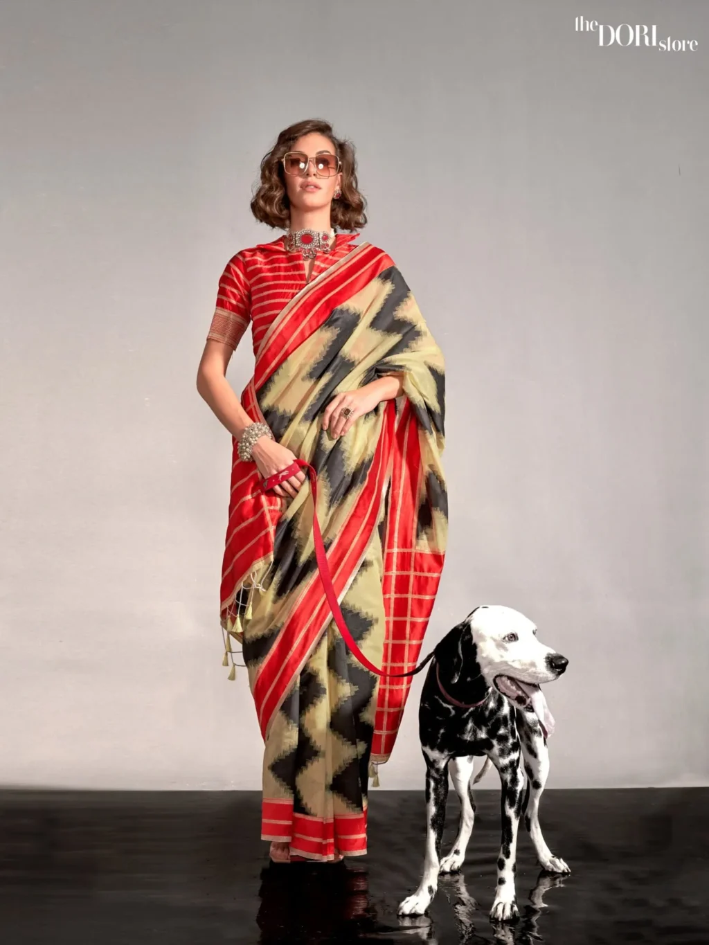 Light Yellow Festive Soft Silk Woven Saree - party wear saree
