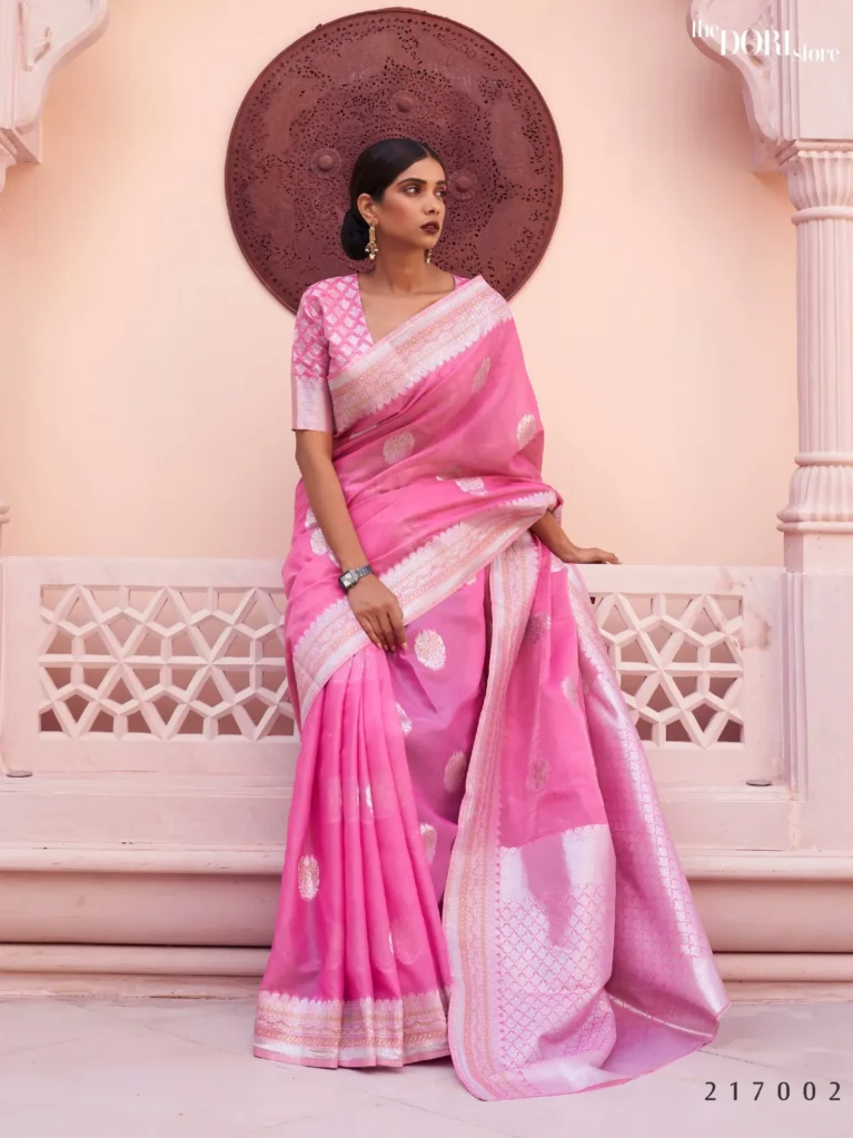 Ethnic Purple Pure Linen saree Weaving Saree - party wear saree