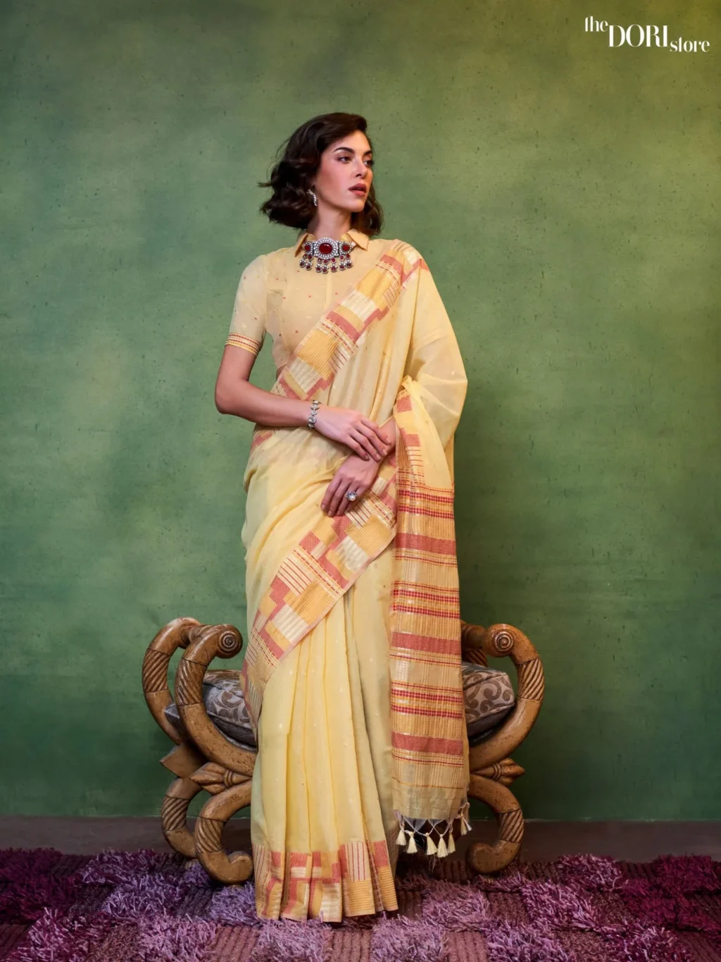 Delight Yellow Festive Soft Handloom Silk Saree - party wear saree