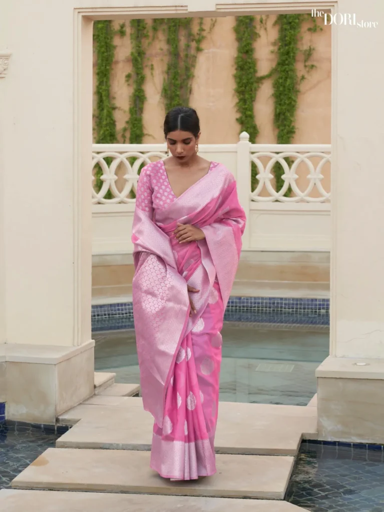 Light Purple Pure Linen saree Weaving Saree - party wear saree