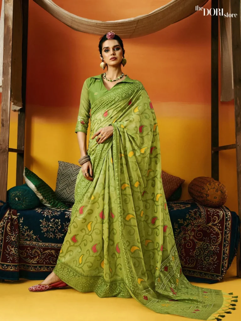 Odette Yellow Silk Saree
