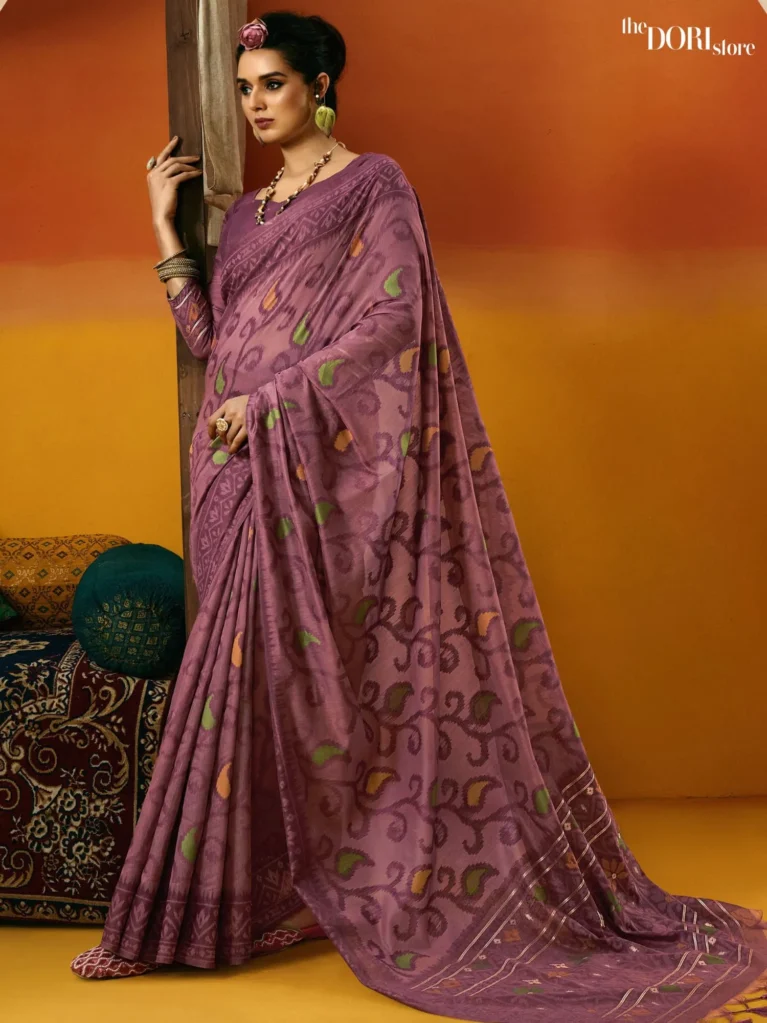 Odette Yellow Silk Saree