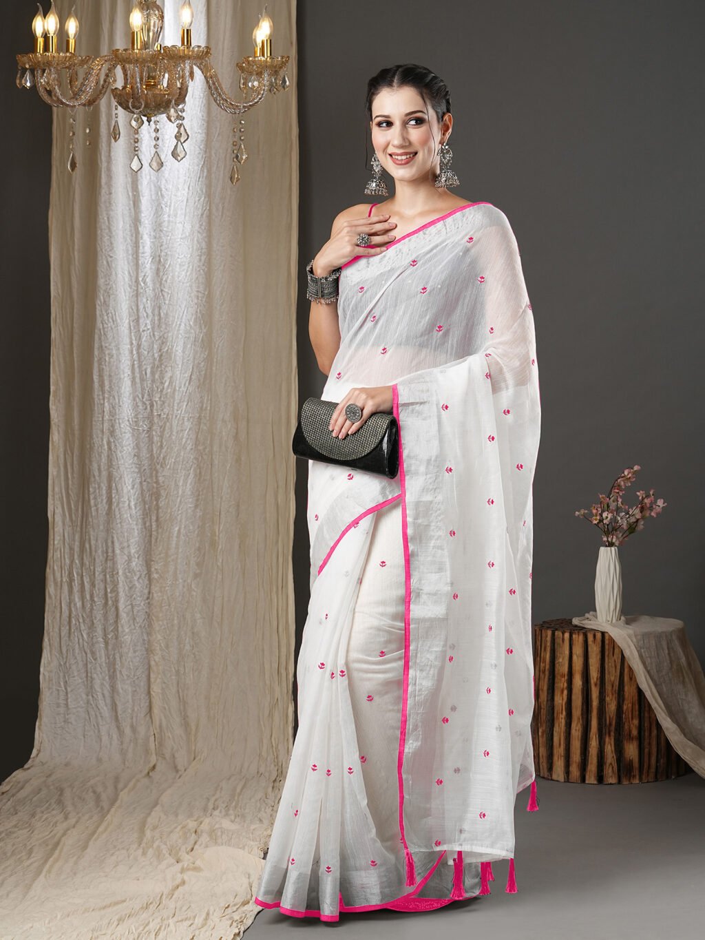 showcasing the beauty and craftsmanship of Festive Saree.