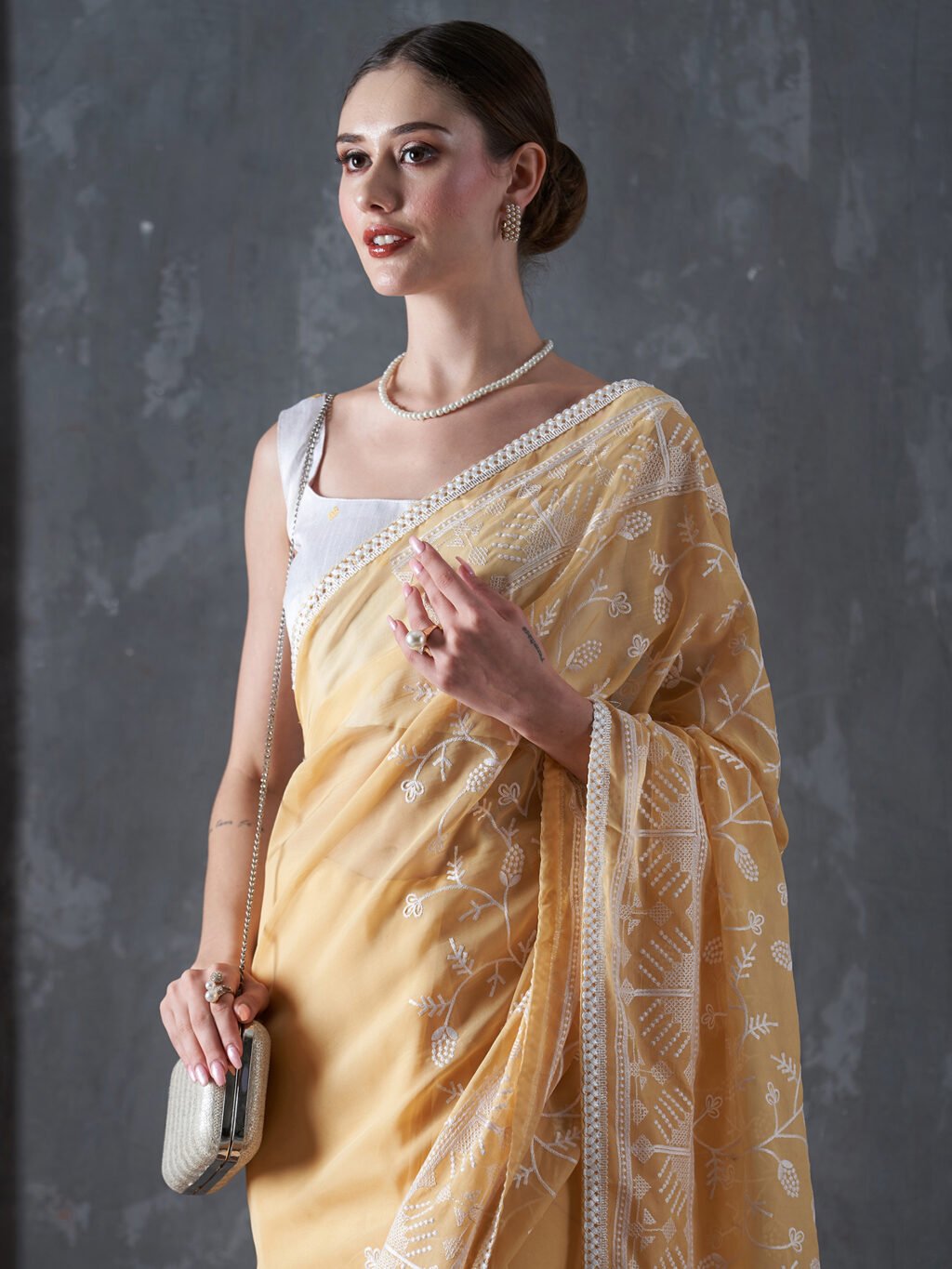 Image of Yellow Saree