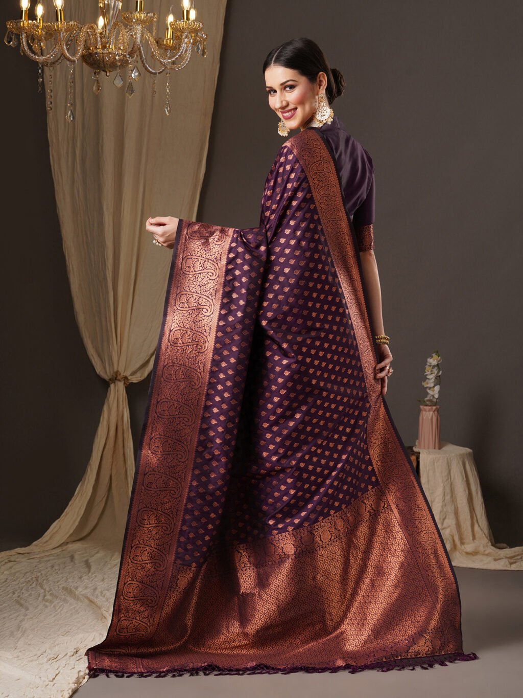 showcasing the beauty and craftsmanship of Festive Saree.