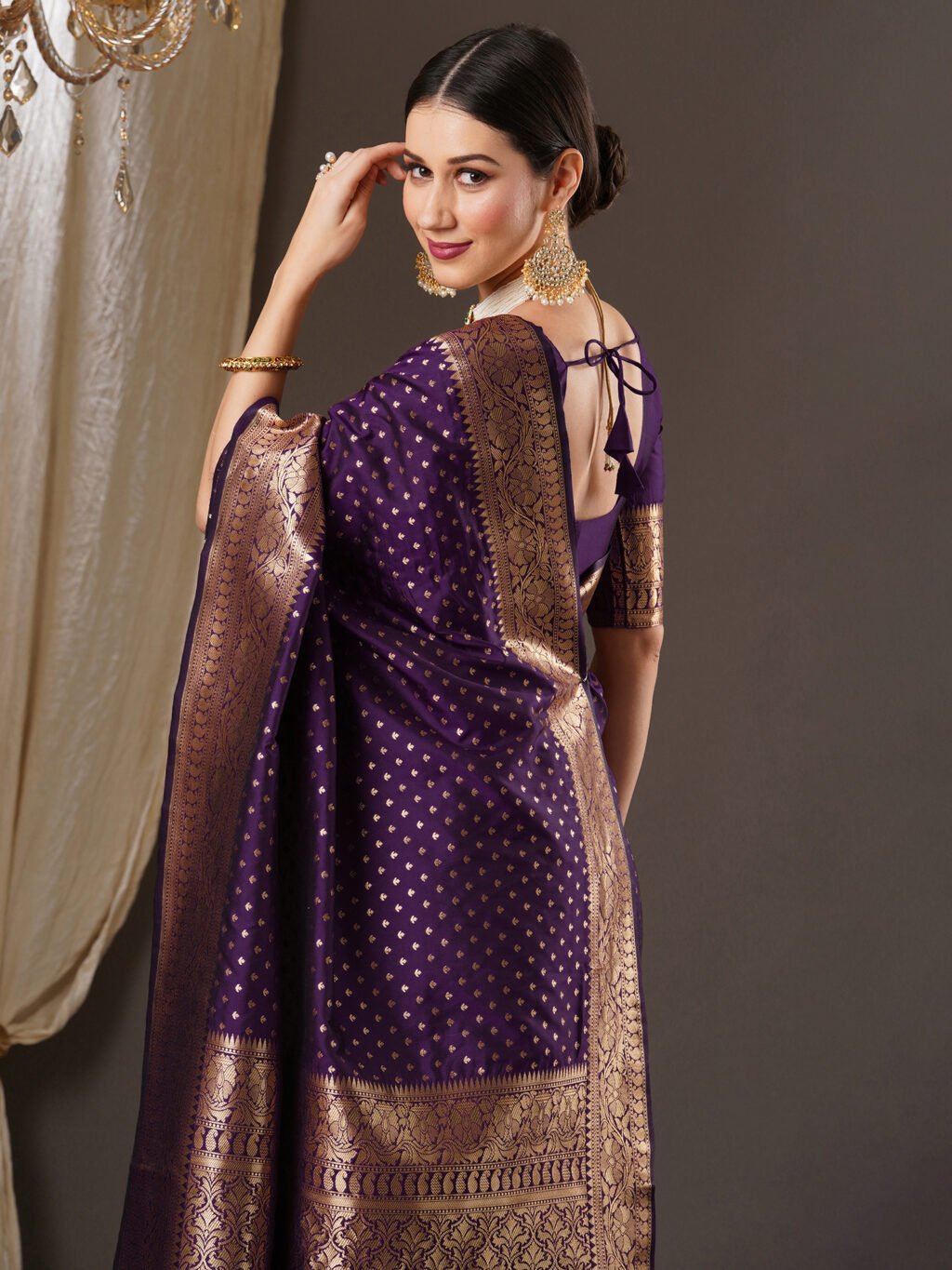 showcasing the beauty and craftsmanship of Traditional Saree.