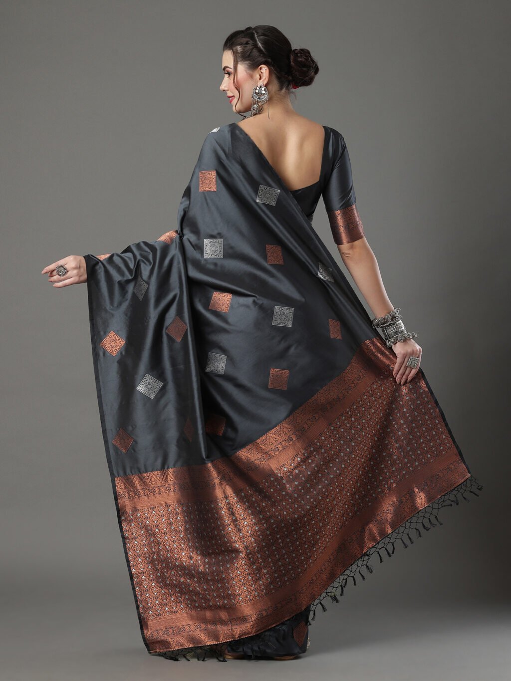showcasing the beauty and craftsmanship of Festive Saree.