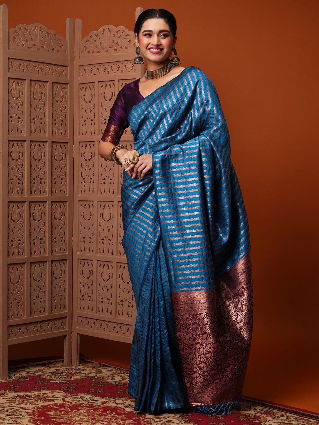 showcasing the beauty and craftsmanship of Traditional Saree.
