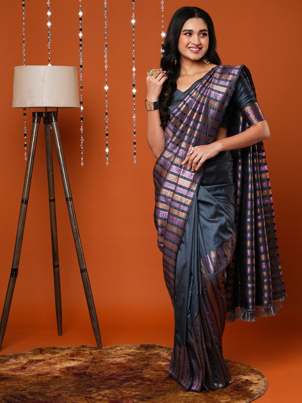 showcasing the beauty and craftsmanship of Designer Saree.